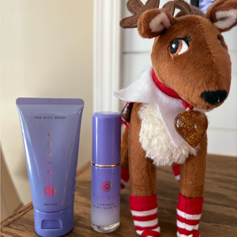 Tatcha Lavender Skincare Set with Festive Reindeer
